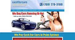 Desktop Screenshot of cashforcarspalmsprings.com