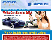 Tablet Screenshot of cashforcarspalmsprings.com